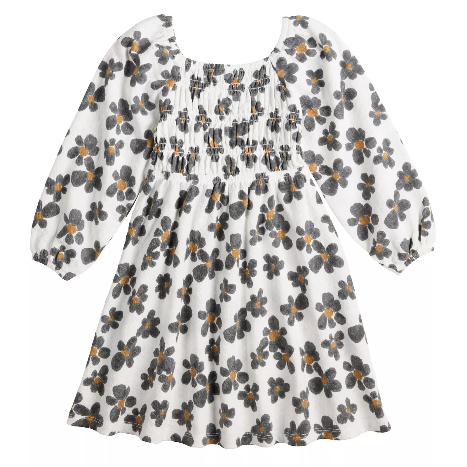 Girls 4-12 Jumping Beans® Smocked Texture Knit Dress | Kohl's