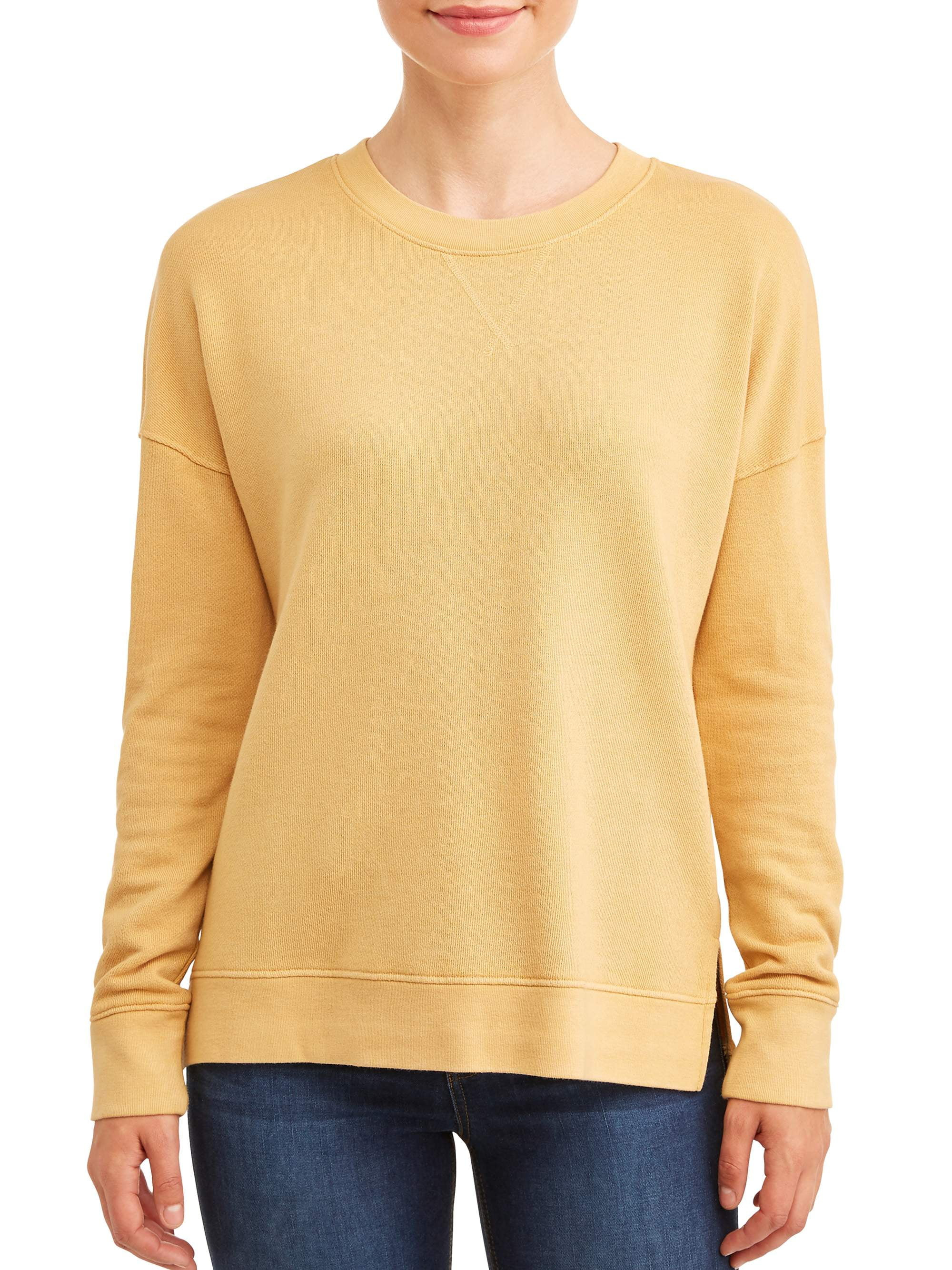 Time and Tru - Women's Crewneck Sweatshirt - Walmart.com | Walmart (US)