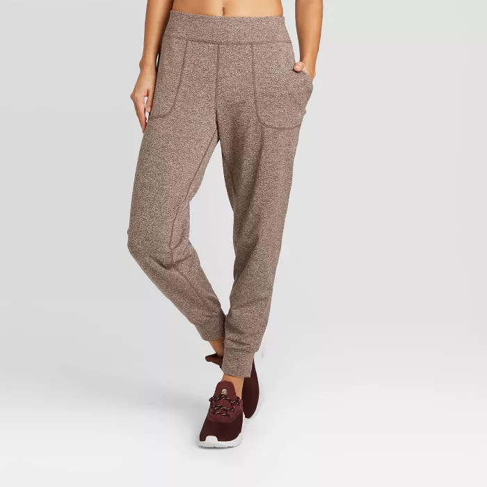 Women's Mid-Rise Brushed Jersey Jogger Pants - JoyLab™ | Target