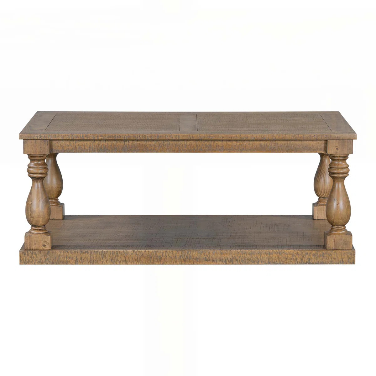 Vintage Coffee Table with Artistic Legs and Luxurious Veneer for Living Rooms and Studies | Wayfair North America