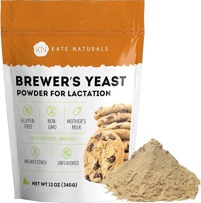 Kate Naturals Brewers Yeast Powder for Lactation Support & Nursing Moms. Debittered Brewer's Yeas... | Amazon (US)