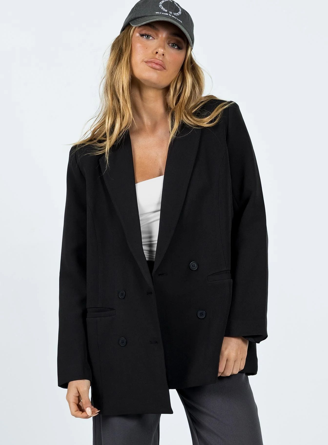 Wyoming Blazer Black | Princess Polly US