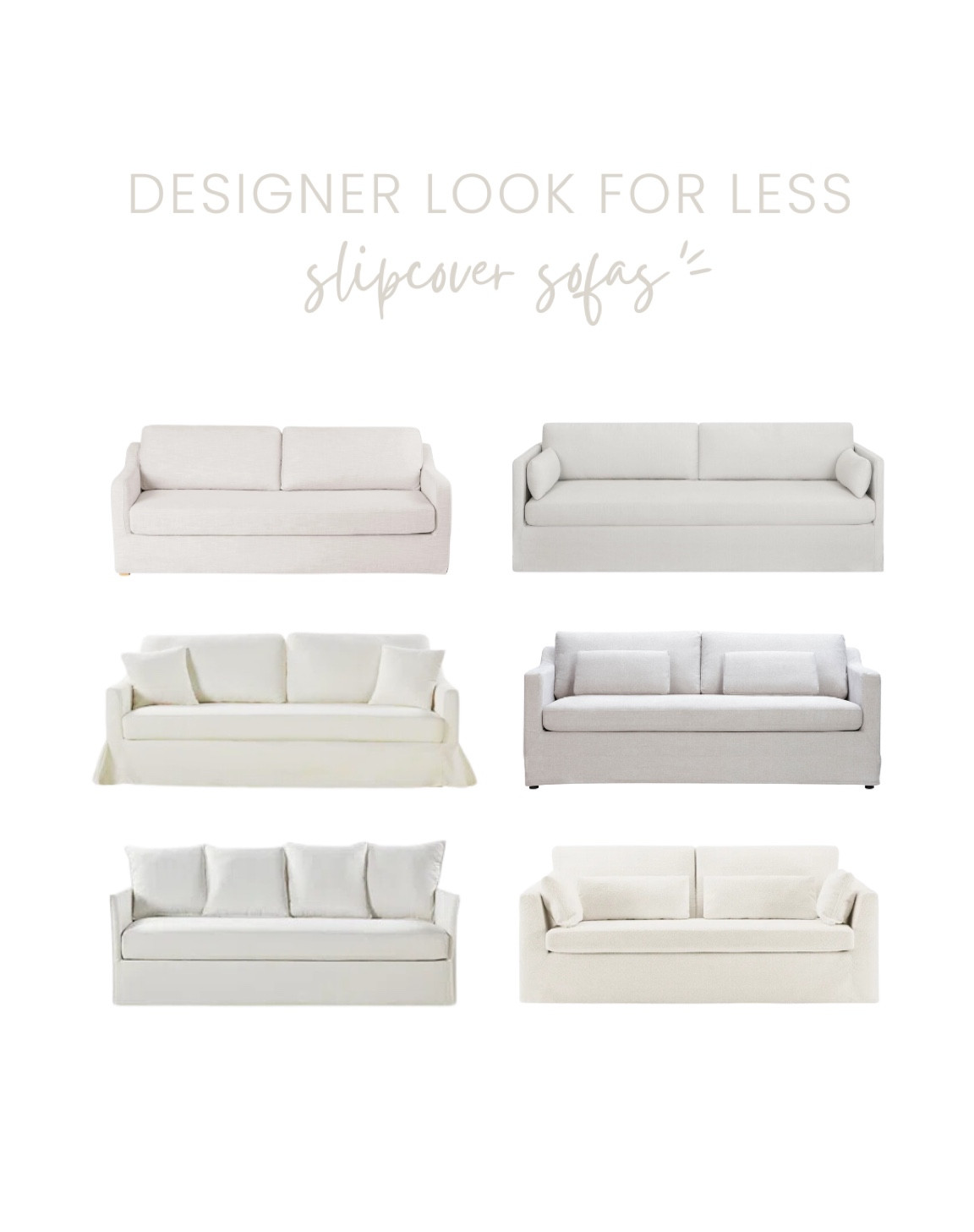 Round up of affordable slipcover sofas! A few are on sale right now!

Slipcover sofas, sofas, living room sofas, living room furniture, furniture sale, home decor, home design, interior designer

#LTKSaleAlert #LTKHome