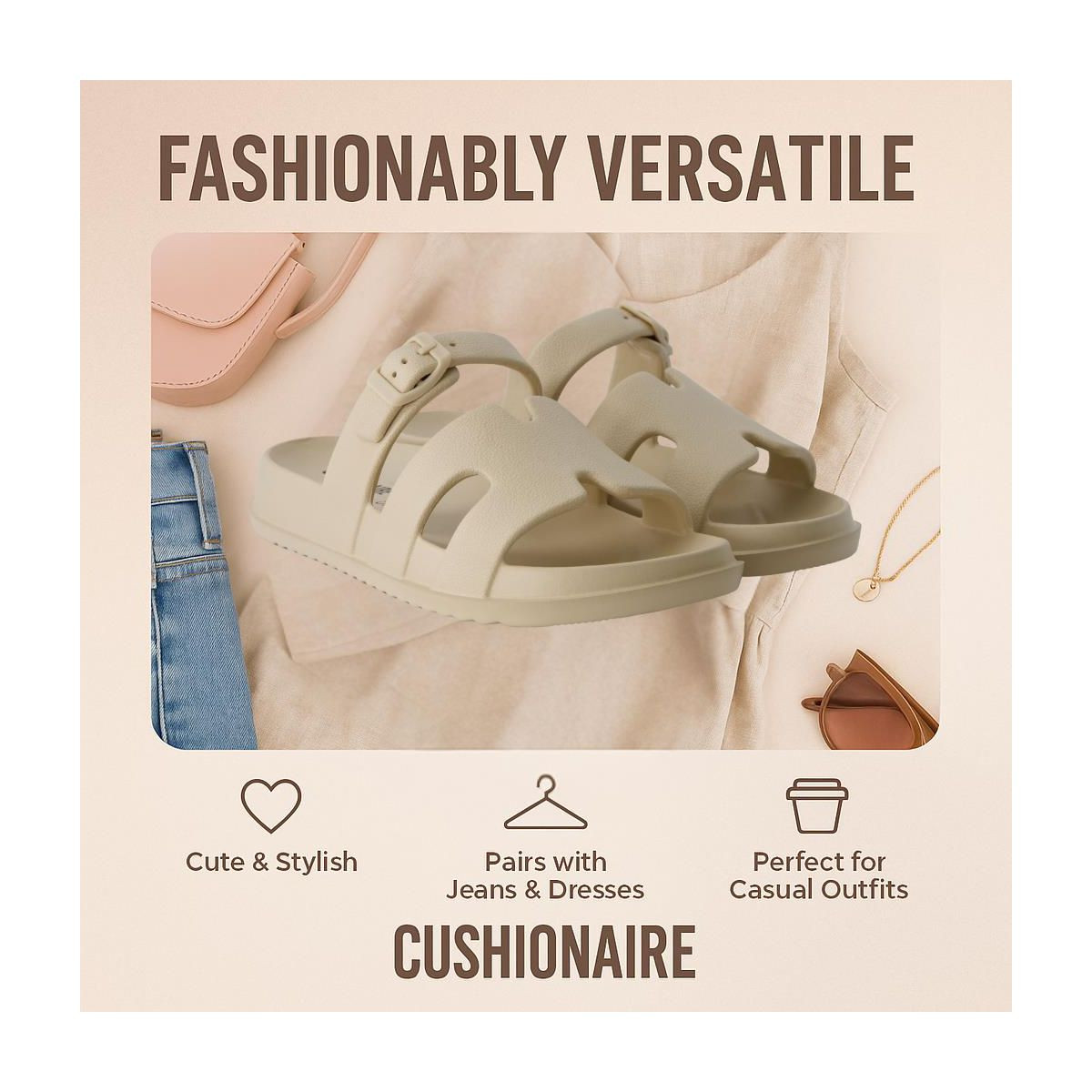 CUSHIONAIRE Orbit Waterproof EVA Womens Sandals -Comfortable Summer Slip On Slides for Women with... | Target