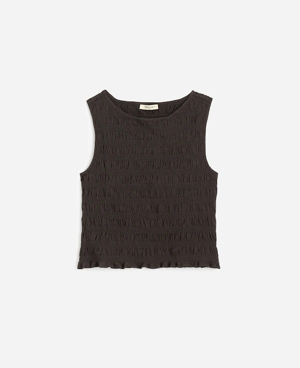 Smocked Boatneck Tank | Madewell