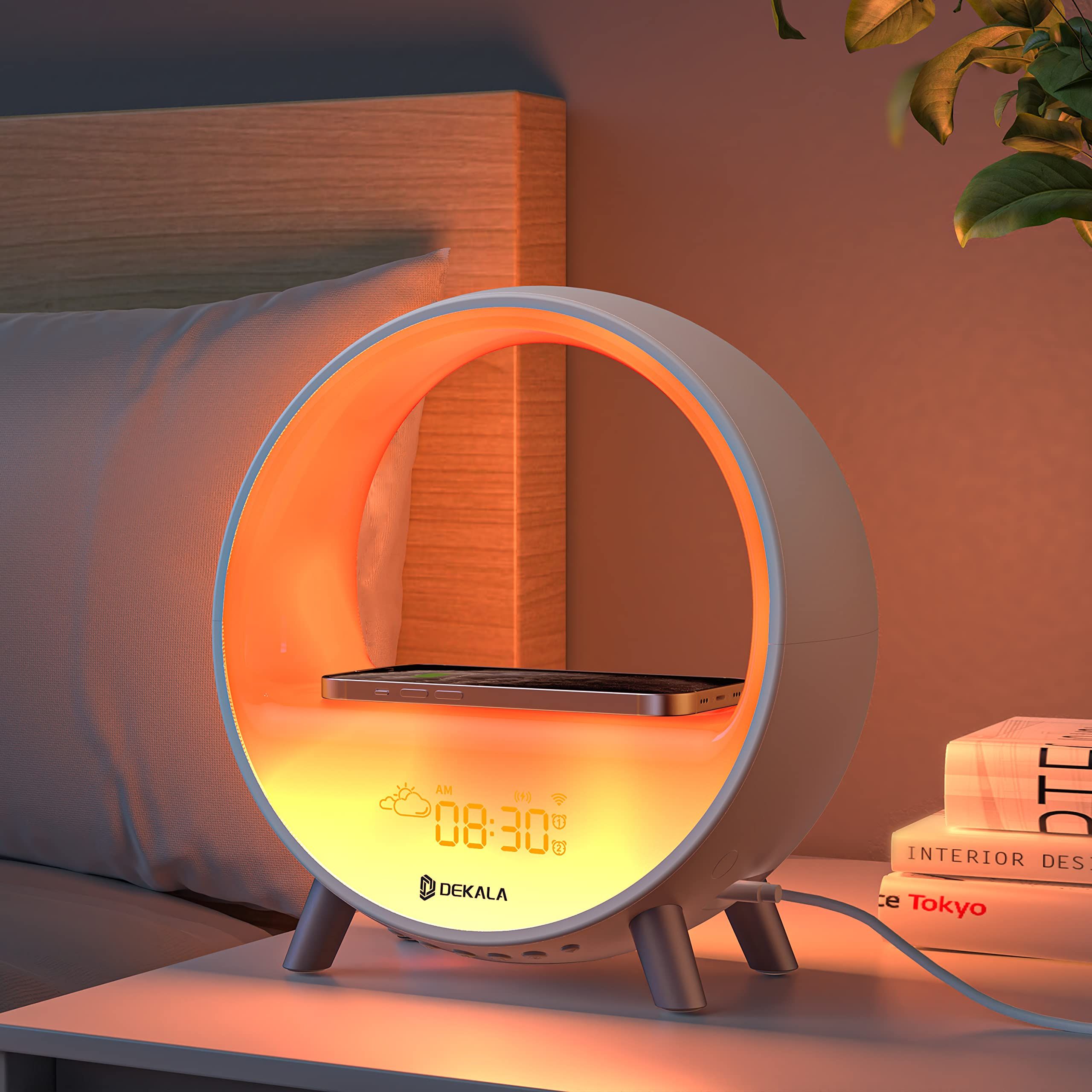 Dekala Arches Sunrise Alarm Clock with 15W Fast Wireless Charging, White Noise Sound Machine Smar... | Amazon (US)