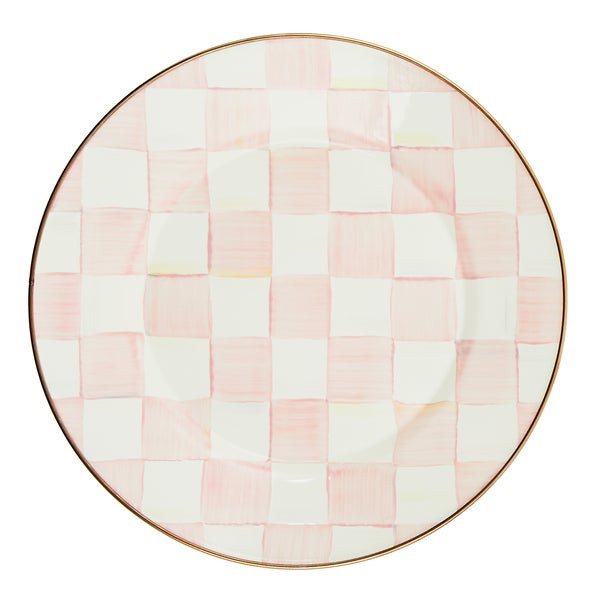 MacKenzie-Childs Rosy Check Dinner Plate | MacKenzie-Childs