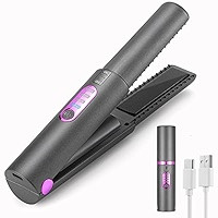 Cordless Hair Straightener (2022 New),Mini Flat Iron,Wireless Straightner for Hair ,USB-C Recharg... | Amazon (US)