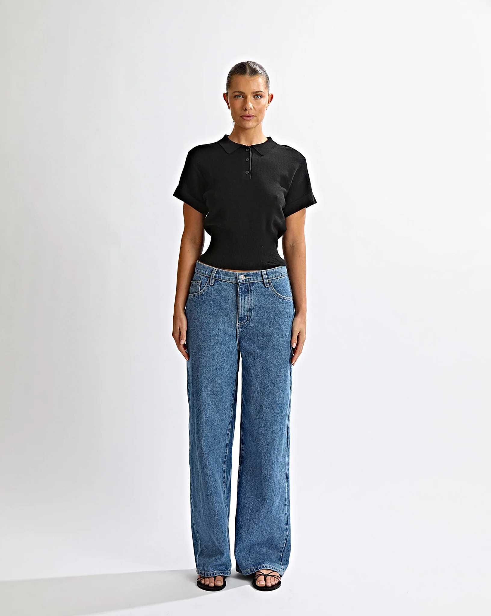 Blaire Knit Top Black | One Mile