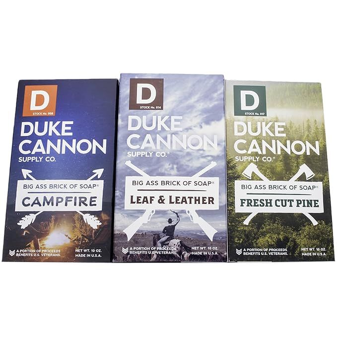 Duke Cannon Supply Co. Great American Frontier Assortment Men's Big Brick of Soap - 3 pack | Amazon (US)