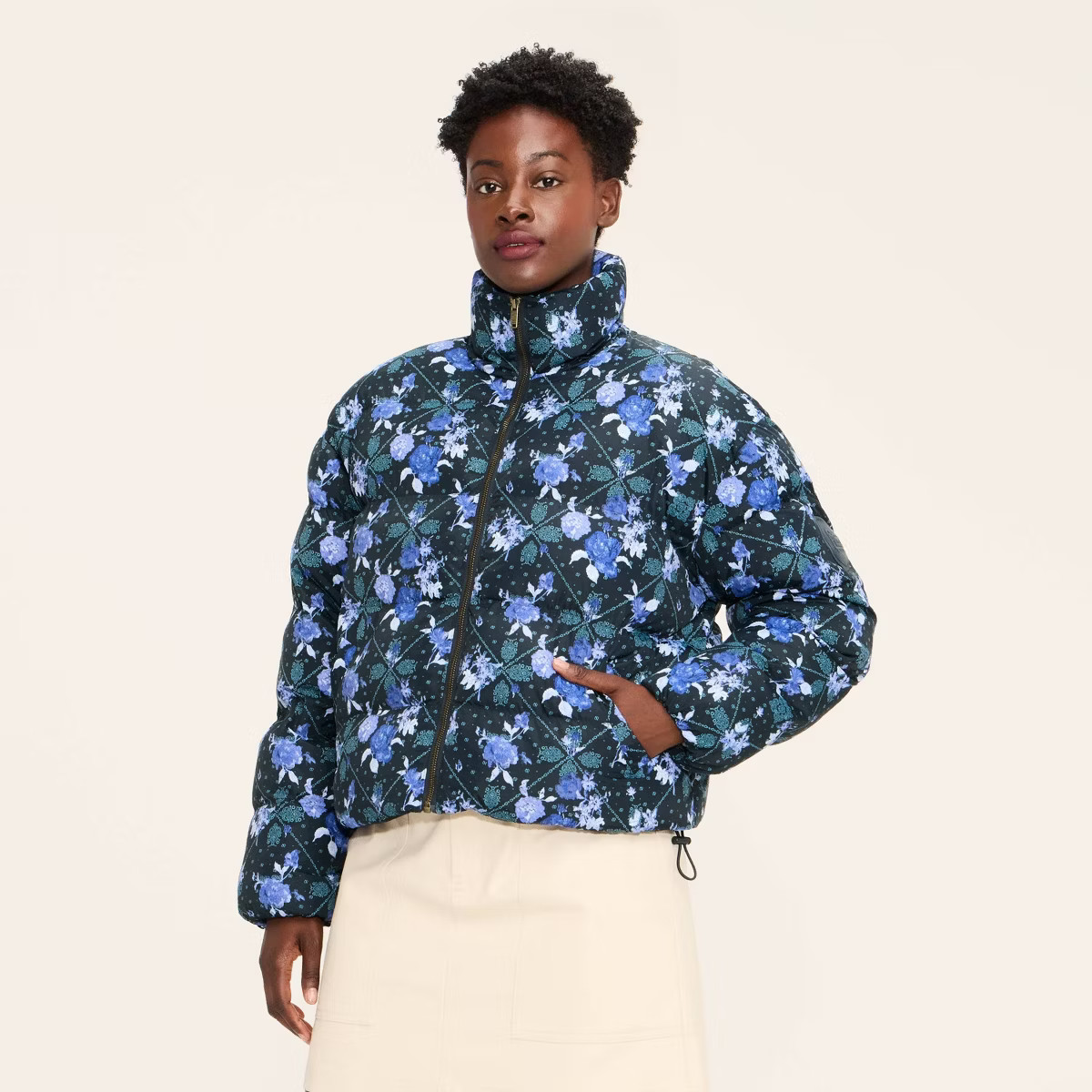 Women's Floral Puffer Jacket - Woolrich x Target Blue | Target