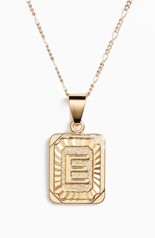 Bracha Initial Pendant Necklace in Gold-E at Nordstrom | Nordstrom