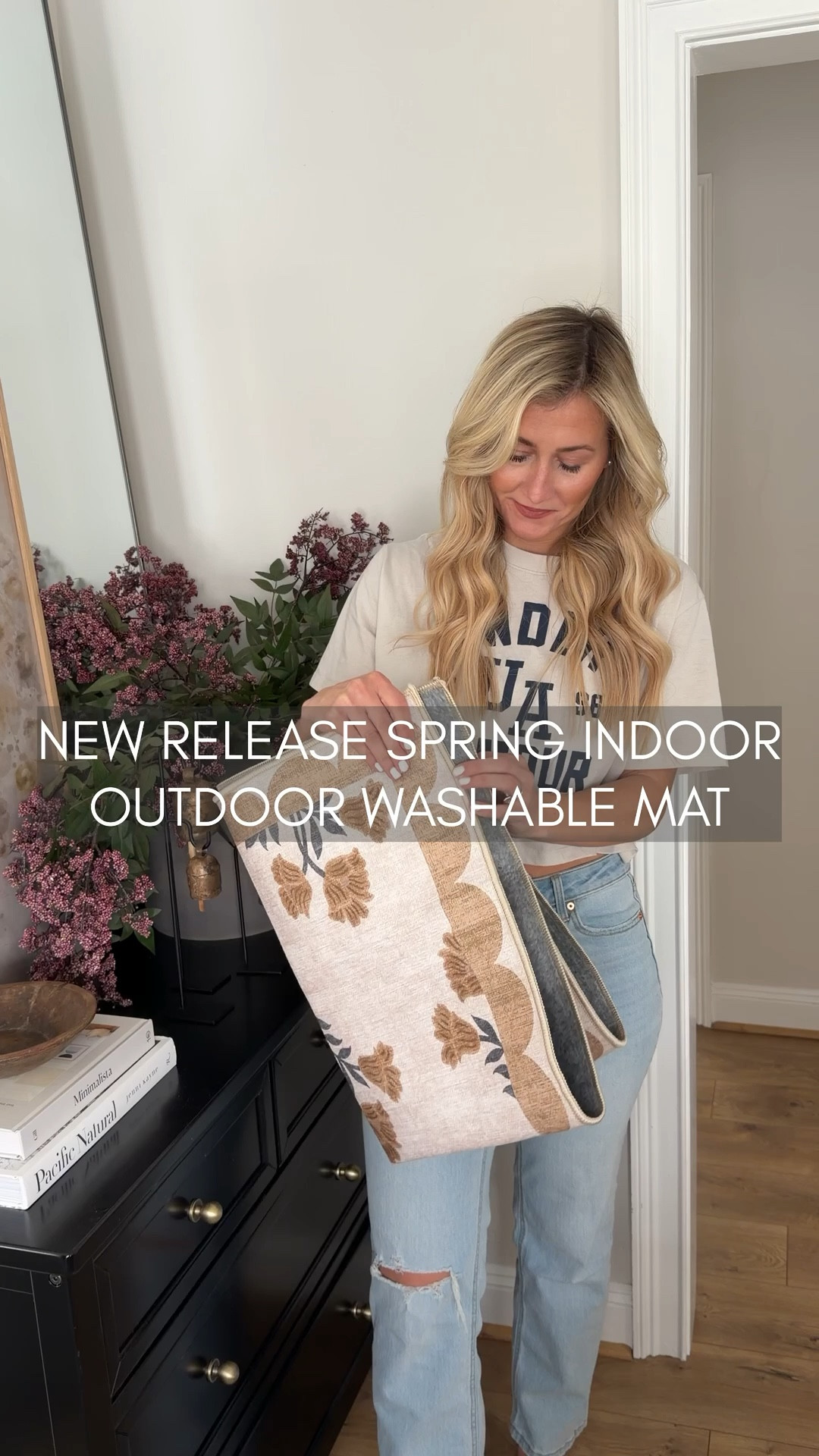 Need a spring door mat? This one is washable and can be used indoors or outdoors! 

#LTKHome