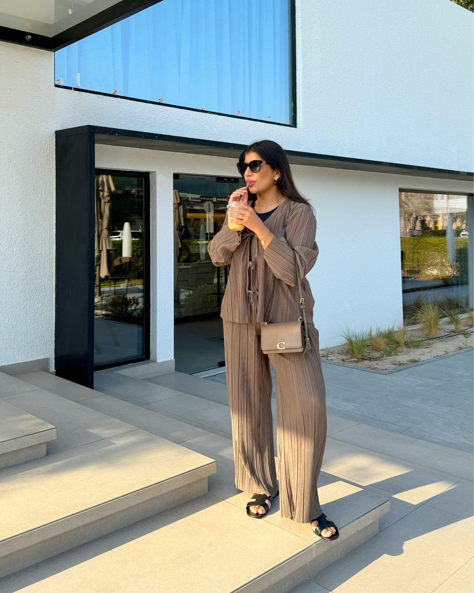 Cutest coord I found for winter sun holiday, petite friendly coord and also available in the normal range. My coord is from the petite range. 

asos sizing is on and off and the top was quite snug so I did size up to an XL top and so that the trousers weren't tight on my stomach area I sized up to a L for the trousers 

Love my new coach bandit bag which is on sale as well! 

Winter sun, Dubai, Dubai outfit, Holiday outfit, petite coord, cute coord, petite style, winter sun, #LTKWinterSale 

#LTKmodest #LTKstyletip