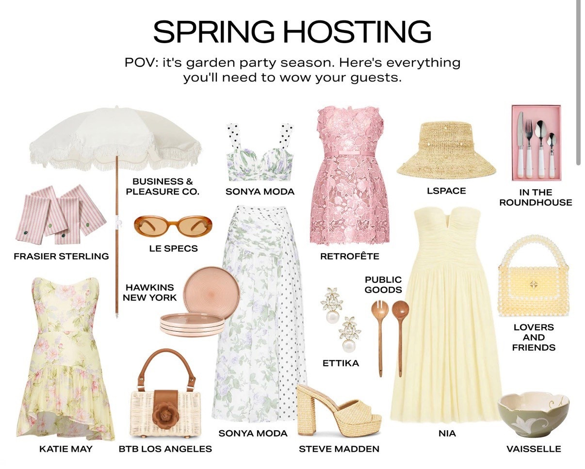 Spring Hosting Fashion 🌸🩷



#revolve fashion
#revolve finds
#weekend outfit 
#hosting outfit
#hosting dress
#spring fashion
#soring outfit
#summer fashion
#party outfit
#day party fashion
#day date outfit  
#womens fashion style
#designer fashion
#mini dress
#maxi skirt
#crop top
#lace dress 
#pink dress
#yellow dress 
#raffia platform sandals
#steve madden sandals
#bucket hat
#lspace
#hosting essentials 
#party essentials
#garden party 

#LTKHome #LTKSeasonal #LTKootd