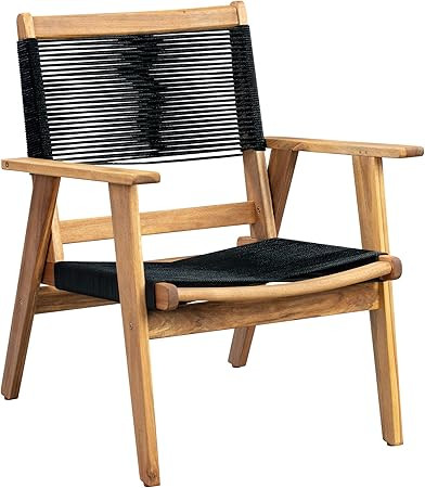 Patio Sense Kingsmen Armchair | Natural Finish | Midcentury Modern Wooden Sofa Chair for Living R... | Amazon (US)