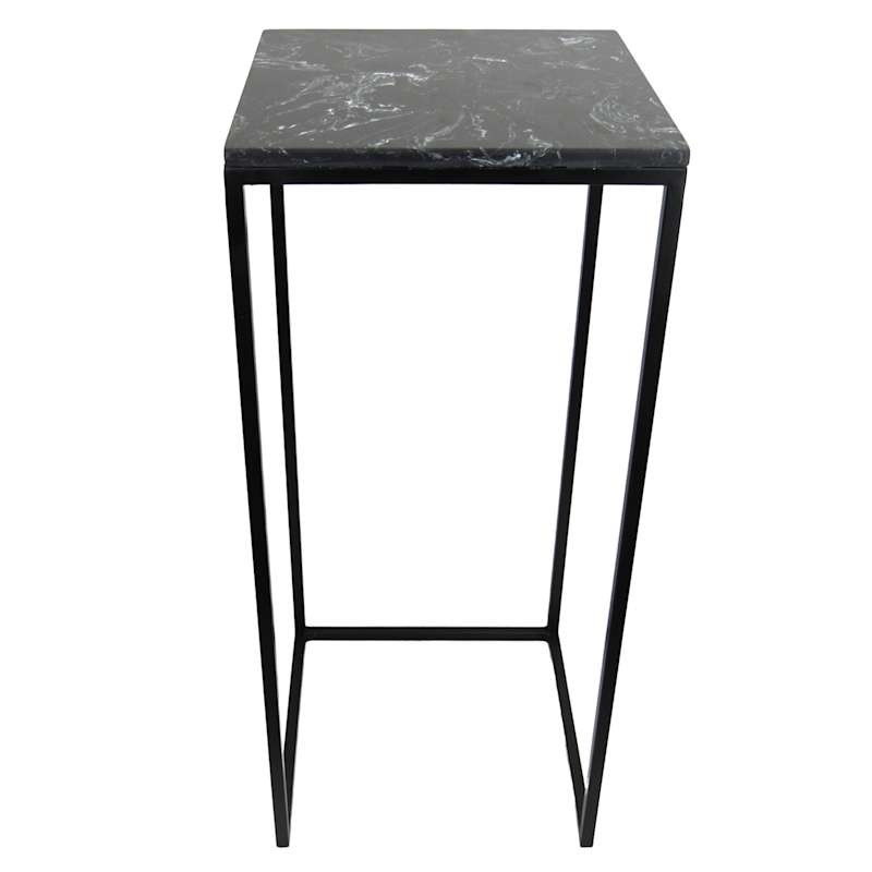 Crosby St. Metal & Marble Plant Stand, Small | At Home