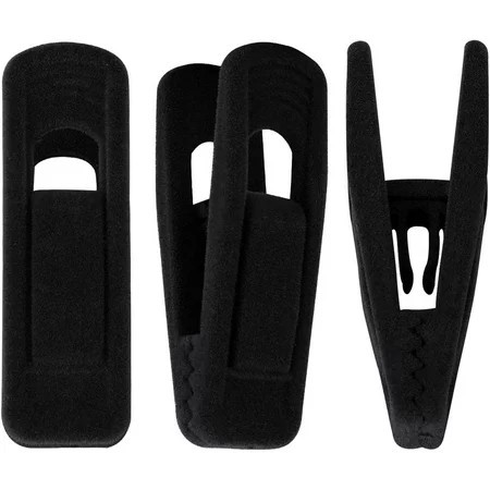 Black Velvet Hangers Clips 20 PCS Pants Hangers Velvet Clips Easily Add to Velvet Hanger Skirt Suit Pants Clothes Velvet Hangers Baby Kids Hangers Clips | Walmart (US)