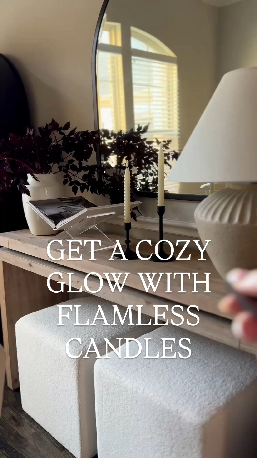 Flameless candles are the way to go if you have kids or pets with tails that wag 🐶 lol 😂 For the yummy smell of the candles we use a candle lamp - problem solved! #amazonhome #homedecor

#LTKHome