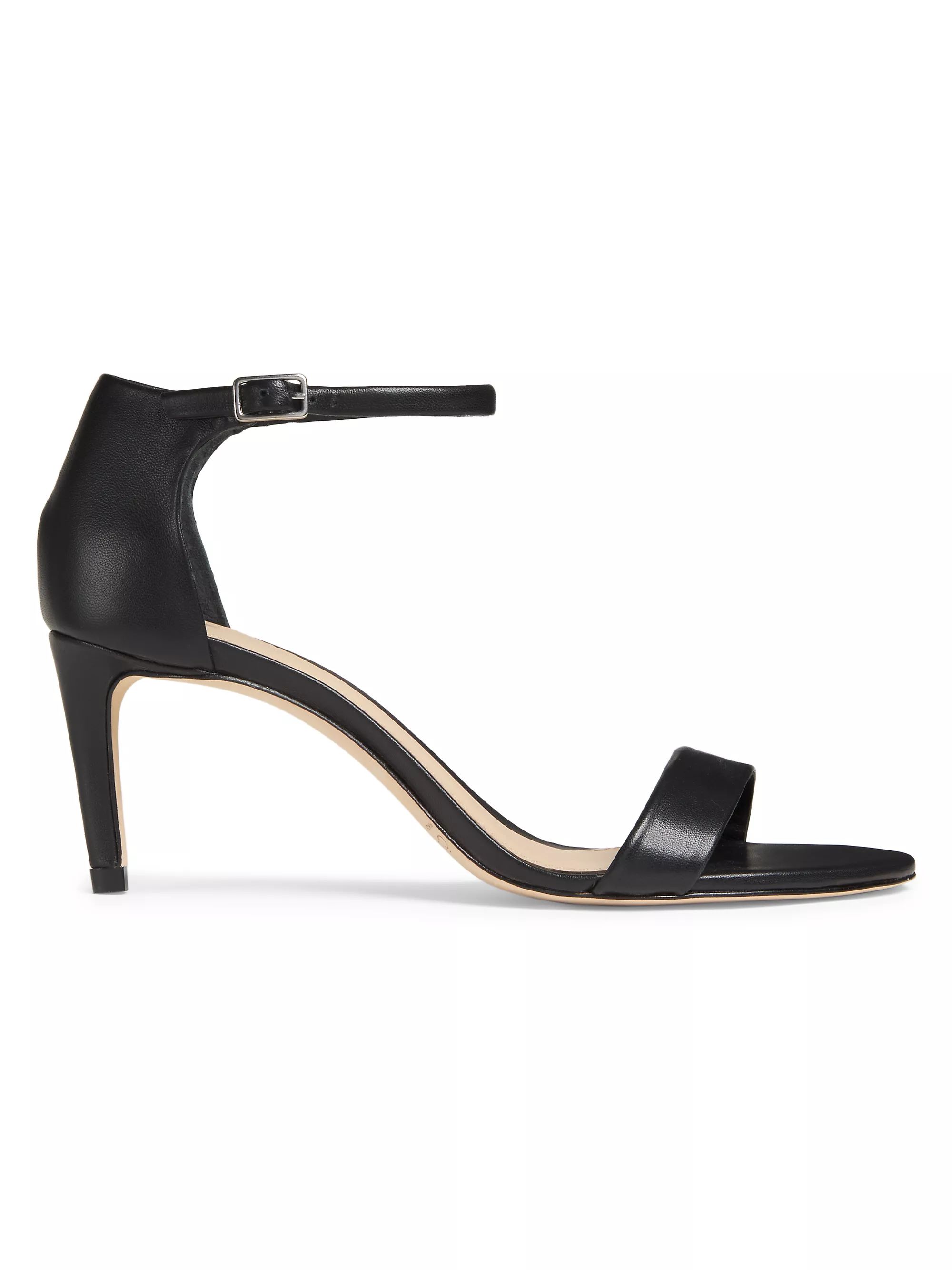 75MM Leather Ankle-Wrap Sandals | Saks Fifth Avenue