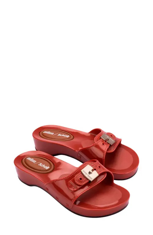 Melissa x Scholl Pescura Platform Slide Sandal in Red at Nordstrom, Size 9 | Nordstrom