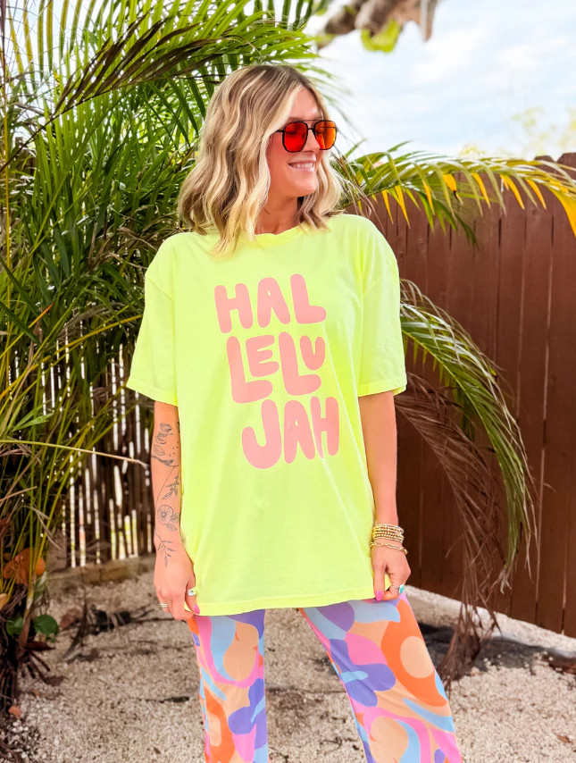 Hallelujah Neon Tee | Worthy Wear