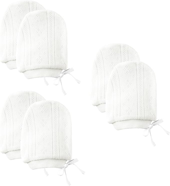 MOMSMENU Newborn Mittens No Scratch 100% Organic Cotton 3 Packs Mitts Baby Boy Girl Neutral With ... | Amazon (US)