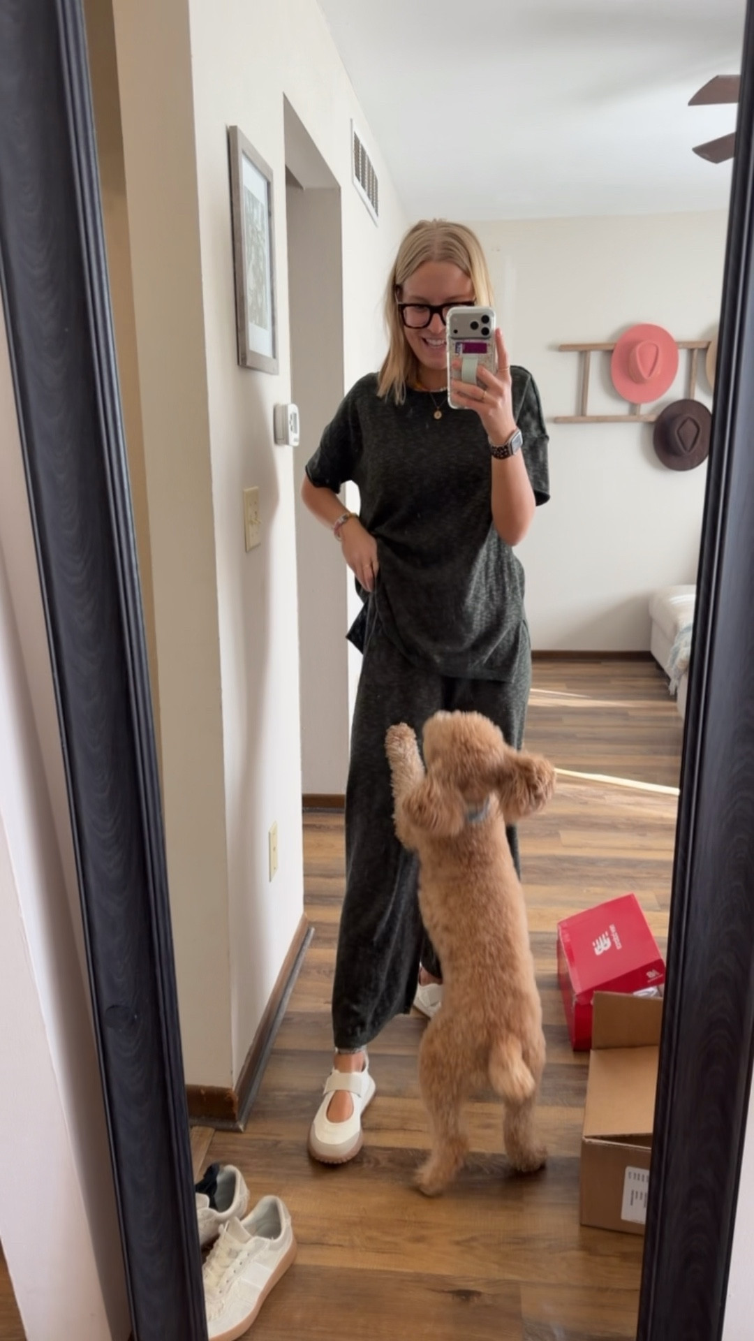 Friday’s OOTD ft. the cute new mary jane sneaker — 03.27.26 👟🥿🩰

y’all how cute are these!!!

size 8.5 (could have maybe gone down a size to and 8 but i’ll keep them cause J think they’re adorbs)
medium in green sweater set from Amazon

Amazon finds, Amazon sets, Amazon fashion, spring deals, Spring Deal Days, DSW finds, DSW shoes, DSW spring shoes, DSW deals, hot deals, trending footwear, spring footwear, DSW neutral shoes, watch now

#LTKSeasonal #LTKOver40 #LTKootd