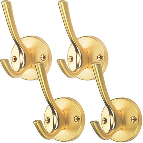 Coat Hooks for Wall Decorative ZUONAI 4 Pack Heavy Duty Metal Hooks for Hanging Coats and Hat Hoo... | Amazon (US)