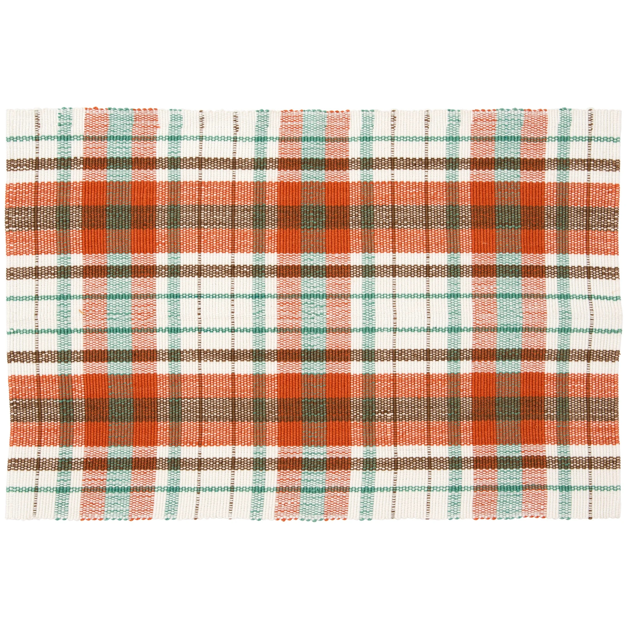 Way to Celebrate 24X36 Harvest Plaid Polyester Outdoor Layering Rug - Walmart.com | Walmart (US)