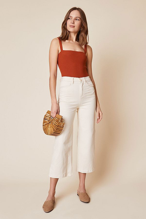 Whimsy and Row | Flora Pant in Natural | The Lobby