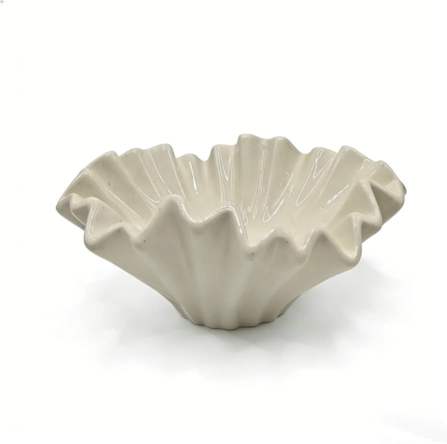 Ceramic Fruit Bowl for Kitchen Counter - Ceramic Decorative Bowl Candy Bowl for Coffee Table,Mode... | Amazon (US)
