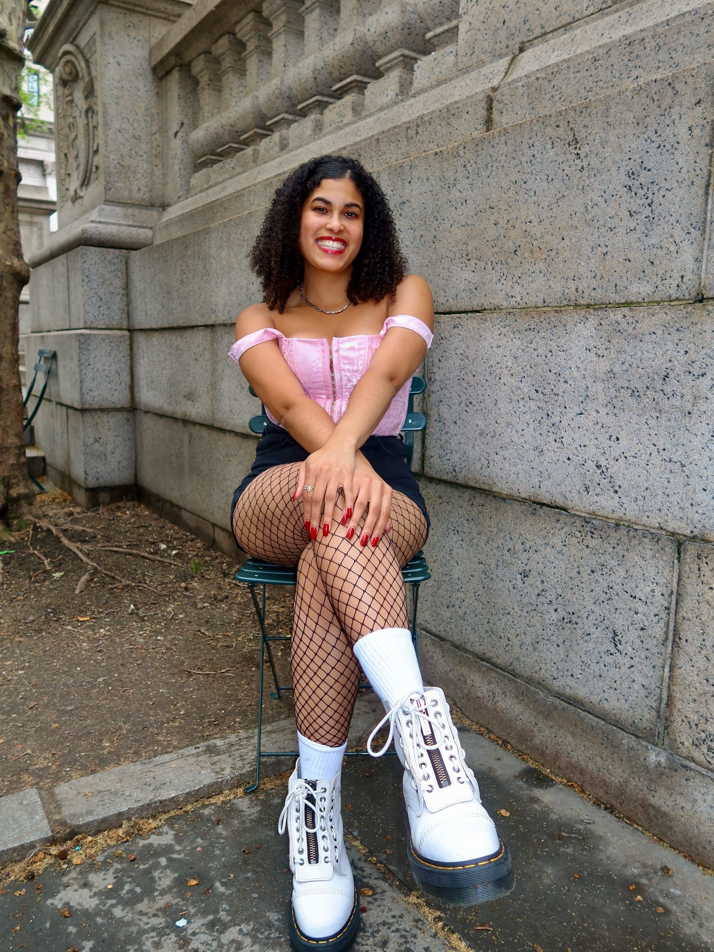 This pink corset top is everything! I felt so cute and confident wearing it.



#pink #corset #StreetStyle #PinkAesthetic ##CorsetTop #FishnetTights #DocMartensStyle #EdgyFashion #StatementLook #CurlyHairVibes #SpringStyle #NYCStreetStyle #ConfidenceLook

#LTKSeasonal #LTKStyleTip