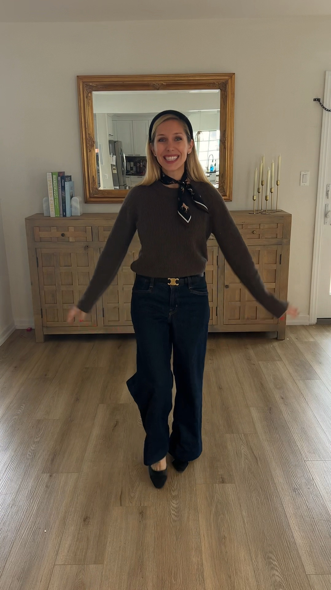 If between sizes In the jeans, size down! 

#LTKPetite #LTKStyleTip