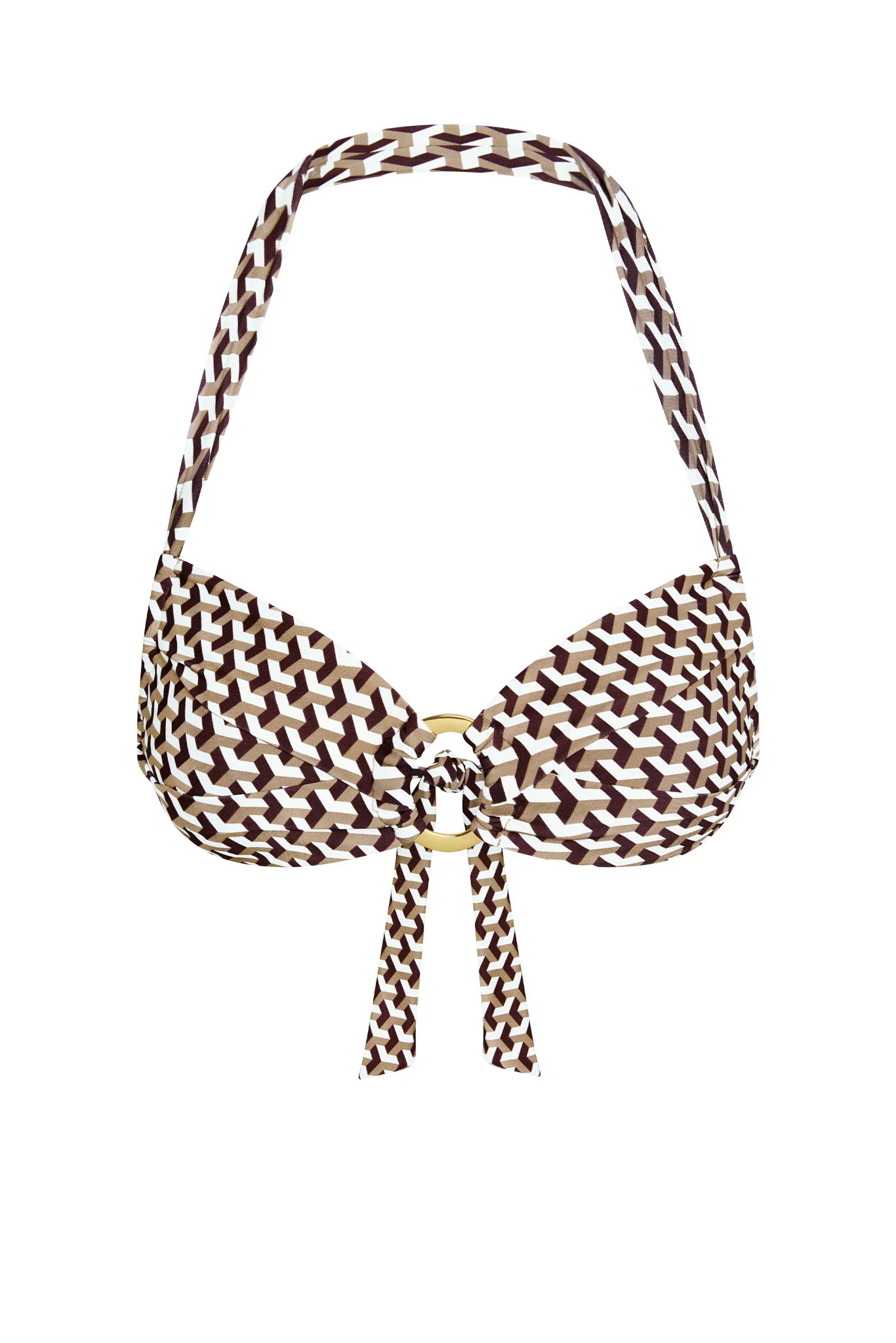 Bronte Top - Husk Geo | Monday Swimwear