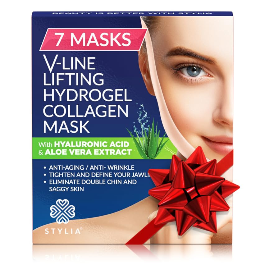 7 Piece V Line Shaping Face Masks – Lifting Hydrogel Collagen Mask with Aloe Vera – Anti-Aging and A | Amazon (US)
