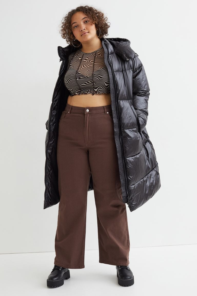 H&M+ Wide-leg Twill Pants | H&M (US + CA)