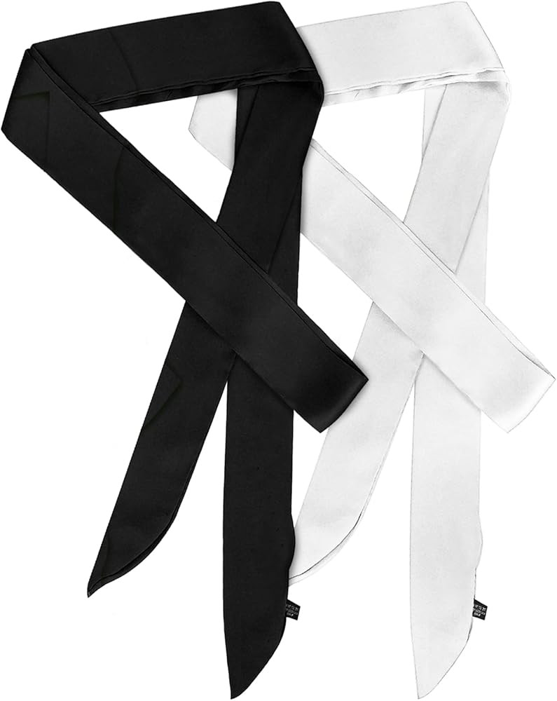 Luwint Silk-like Satin Scarf - Long, Thin, Skinny Necktie & Narrow Scarf - Handbag Wrap, Ribbon, ... | Amazon (US)