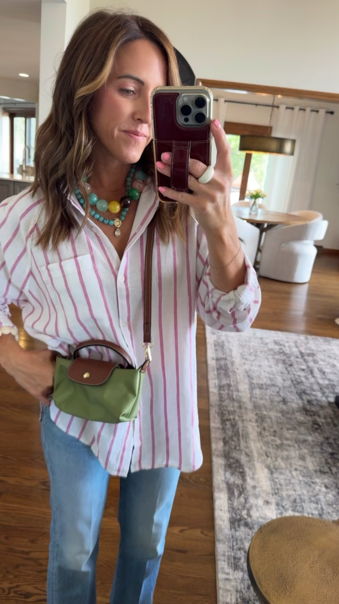 A fun and classic outfit combo today. 
Size small top
Jeans tts, 25 regular

#LTKmomlife #LTKootd #LTKSeasonal