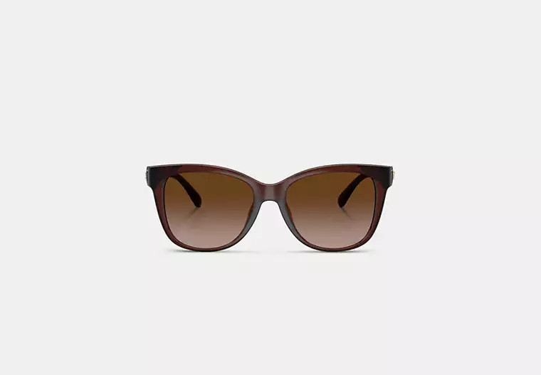 Signature Heart Oversized Square Sunglasses | Coach Outlet US