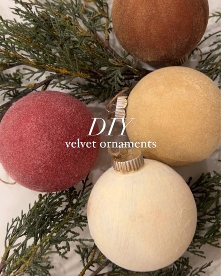 DIY flocked ornaments, viral reel idea, traditional Christmas decor, velvet ornament, affordable ornaments, trendy Christmas holiday Homebyjulianne 

#LTKhome #LTKHoliday #LTKSeasonal