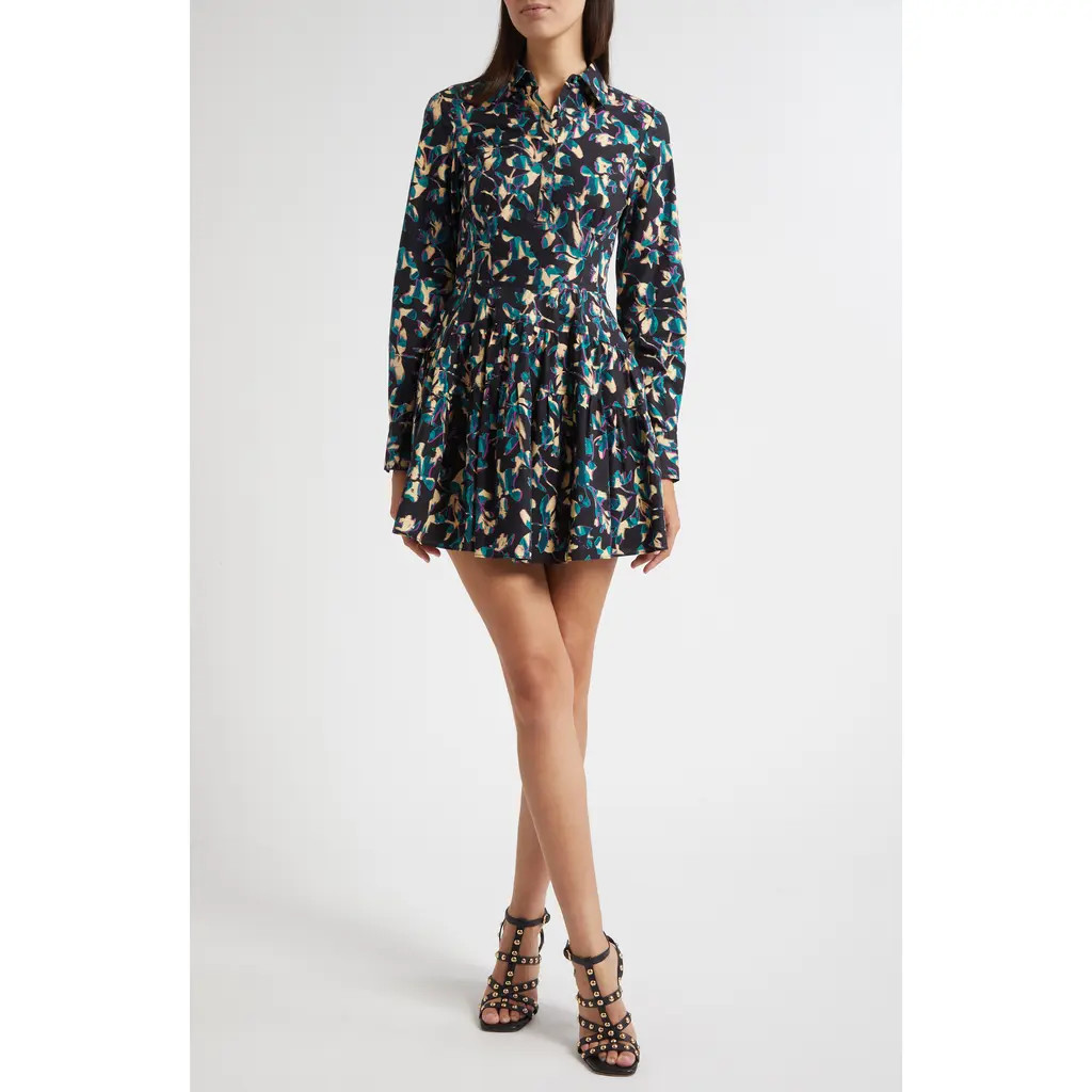 Ulla Johnson Nanette Long Sleeve Minidress in Kaleidoscope at Nordstrom, Size 4 | Nordstrom