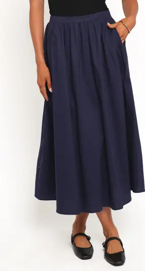 Petal & Pup Oakley Pleated Midi Skirt | Nordstrom | Nordstrom