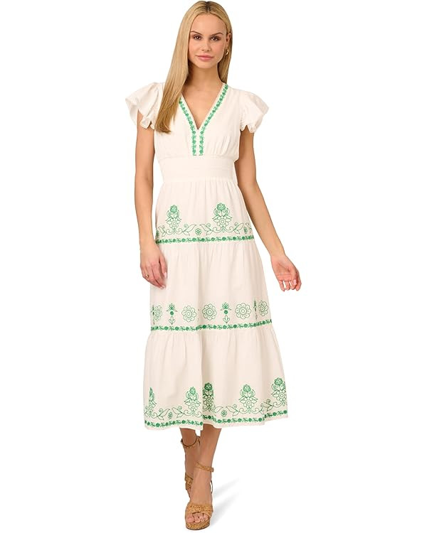 Adrianna Papell Women's Baby Shower Vacation Engagement Party Weekend Brunch Dress | Amazon (US)