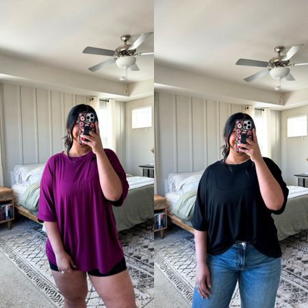 • Oversized basic tees from Amazon, size large. If you don’t want them as loose, size down one, but I love the fit of my true size!
• Biker shorts from Aerie, I sized up to an XL so they wouldn’t be tight.
• Jeans are Old Navy and true to size. 
• also linking cropped, fitted Old Navy white tee from my IG reel (size down one).


#LTKmidsize #LTKSpringSale #LTKfindsunder50
