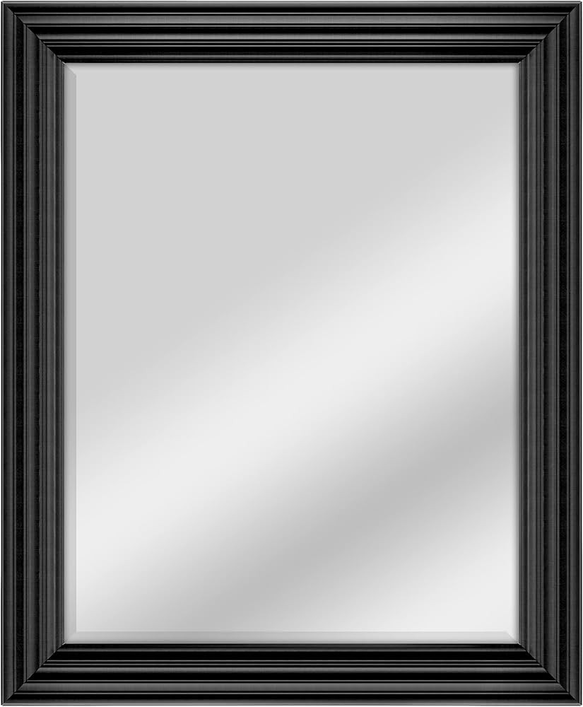 MCS 47695 Ridged Wall Mirror, 28 by 34-Inch, Brushed Black | Amazon (US)
