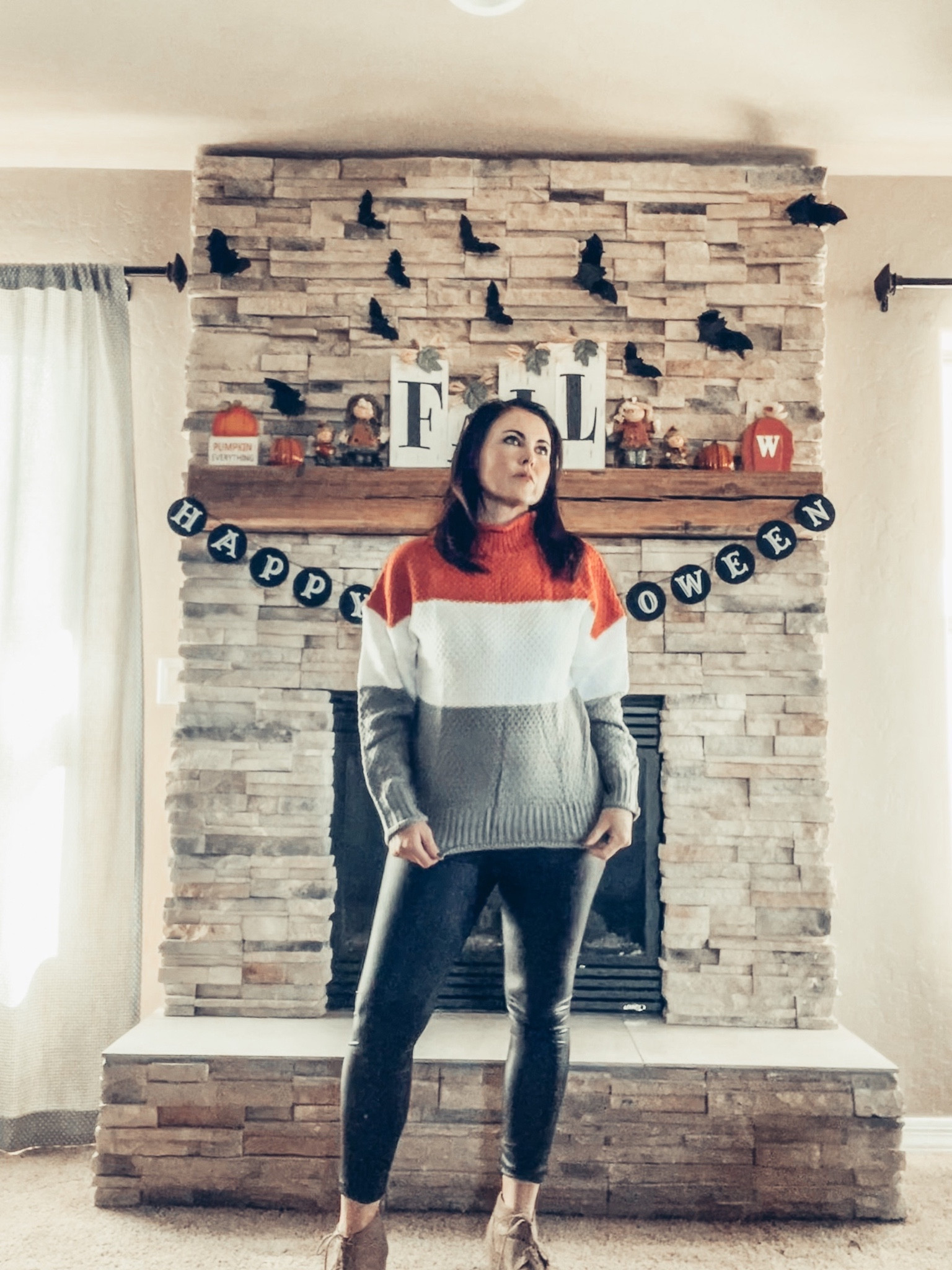 Fall Sweater with leggings makes an easy autumn outfit 
.
.
.
.
.
.
.
Fall outfit
Fall style 
Fall look
Autumn style
Color block 
Pleather 
Leggings
Booties
Halloween decor
Fall decor 
Home decor
Amazon style 


#LTKSeasonal #LTKHalloween #LTKstyletip