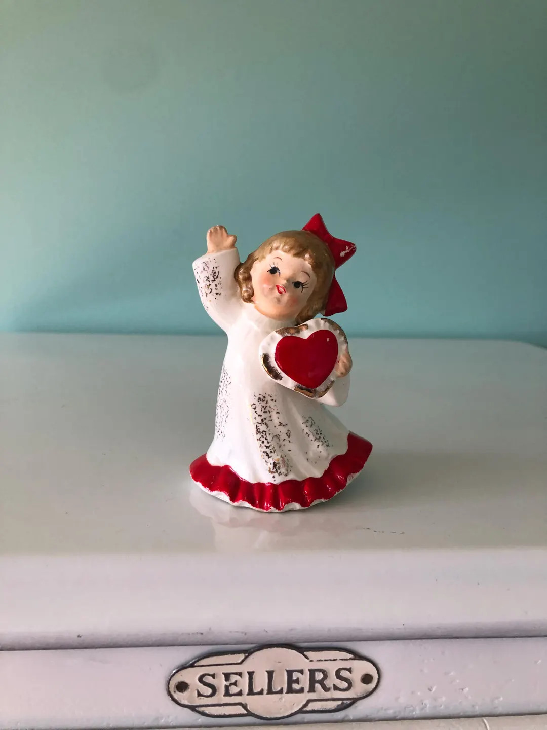 Vintage Lefton Valentine's Day Figurine Japan 376 - Etsy | Etsy (US)