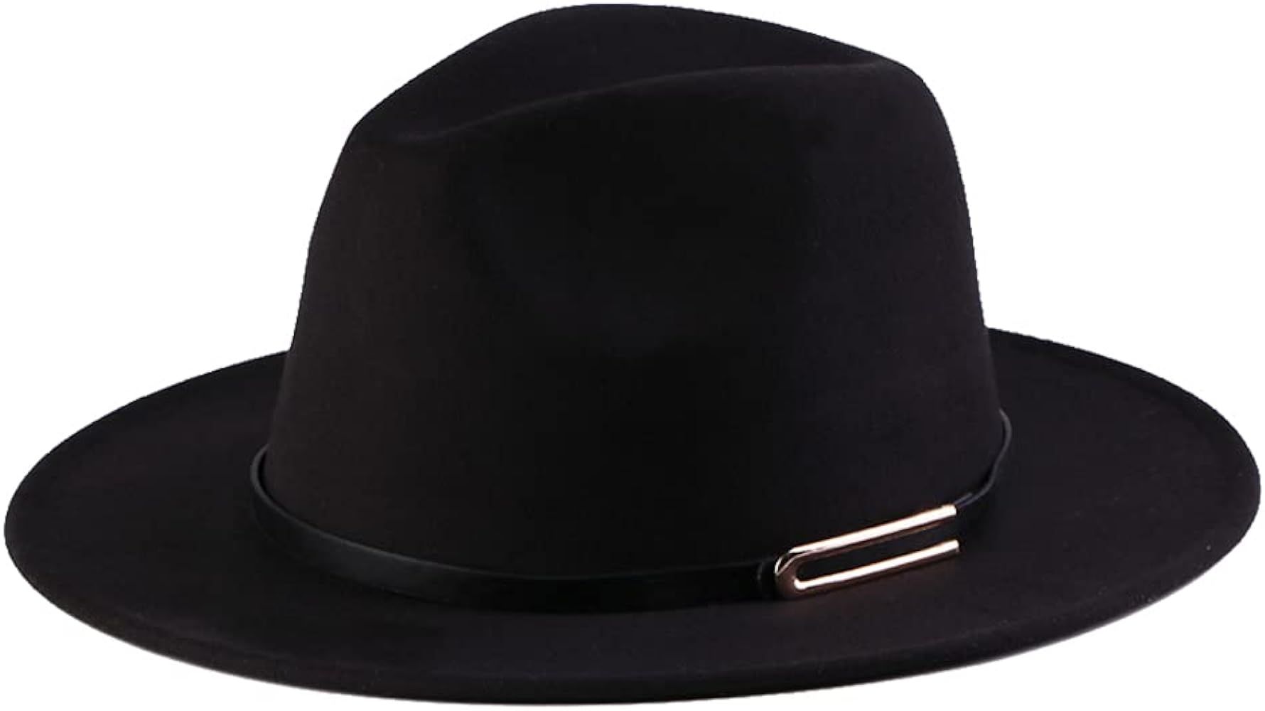 Anycosy Wool Jazz Hat for Women Felt Fedora Hats Panama Winter with Belt (Black) at Amazon Women... | Amazon (US)