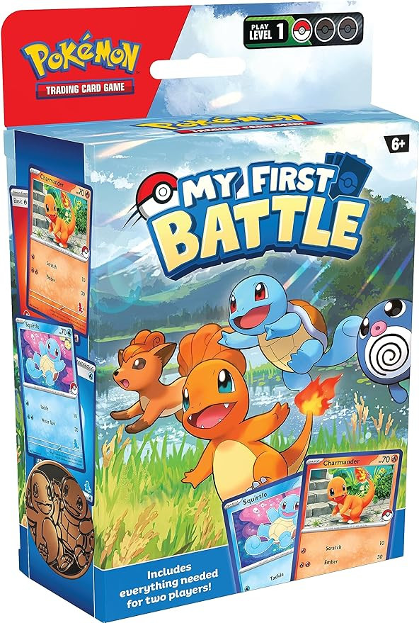 Pokémon TCG: My First Battle—Charmander and Squirtle (2 Ready-to-Play mini Decks & Accessories... | Amazon (US)